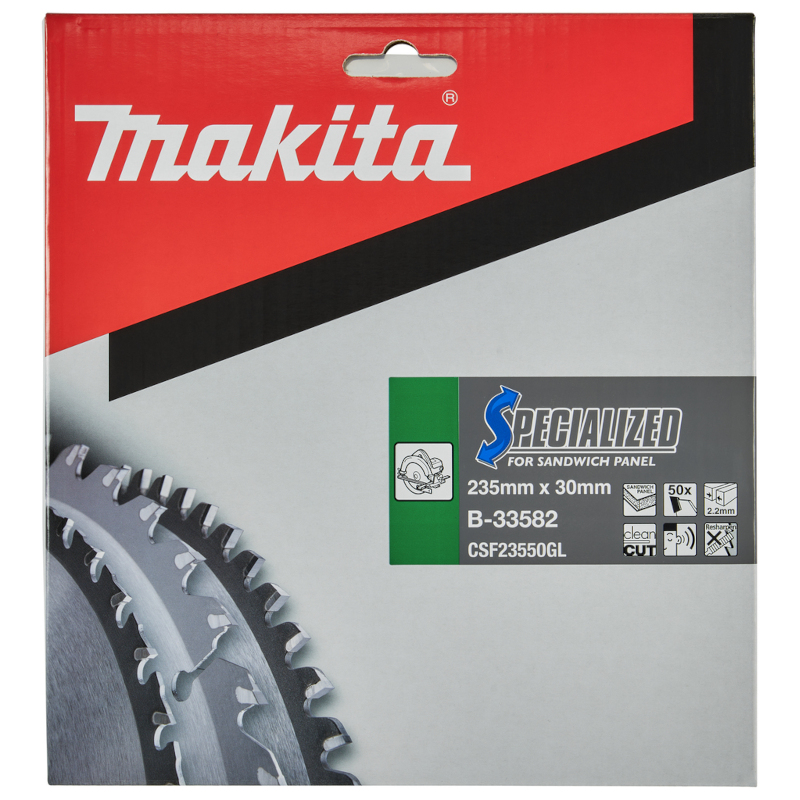 Makita - Set ručna kružna testera N5900B sa listom 235x30/50z za sečenje sendvič panela - N5900B + B-33582